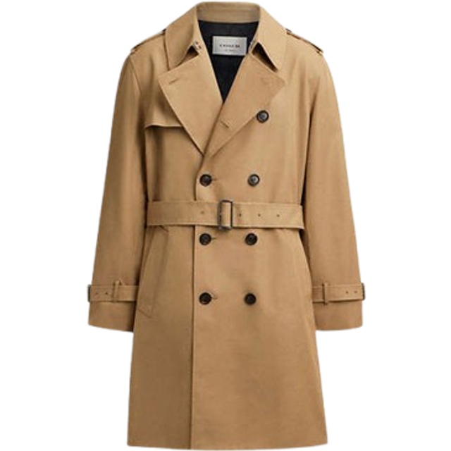 Coach Mens Core Trench - Beige - Size Medium