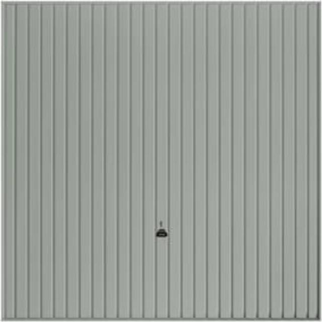 Garador Carlton Vertical Frameless Canopy Garage Door - Agate Grey - 2286 x 1981mm