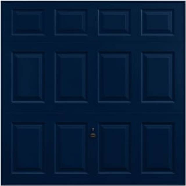 Garador Beaumont Panelled Frameless Canopy Garage Door - Steel Blue - 2438 x 1981mm
