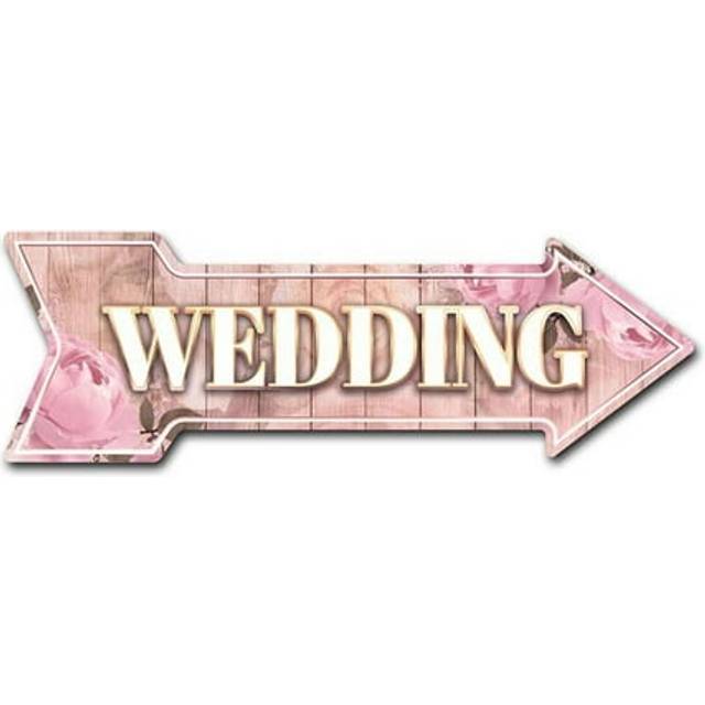 SignMission D-A-8-999550 8 x 24 in. Indoor & Outdoor Decor Direction Sticker Vinyl Wall Decals - Wedding - 24 in.