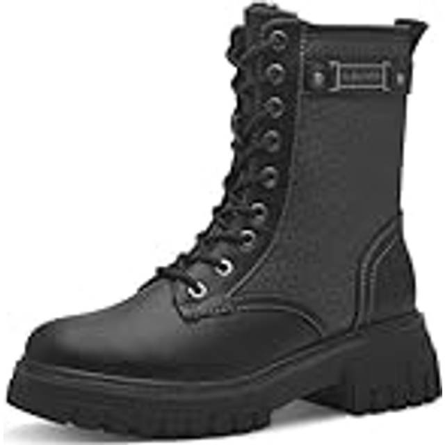 s.Oliver, Lace-up Boots, female, Black, 8 UK, Black Casual Closed Booties