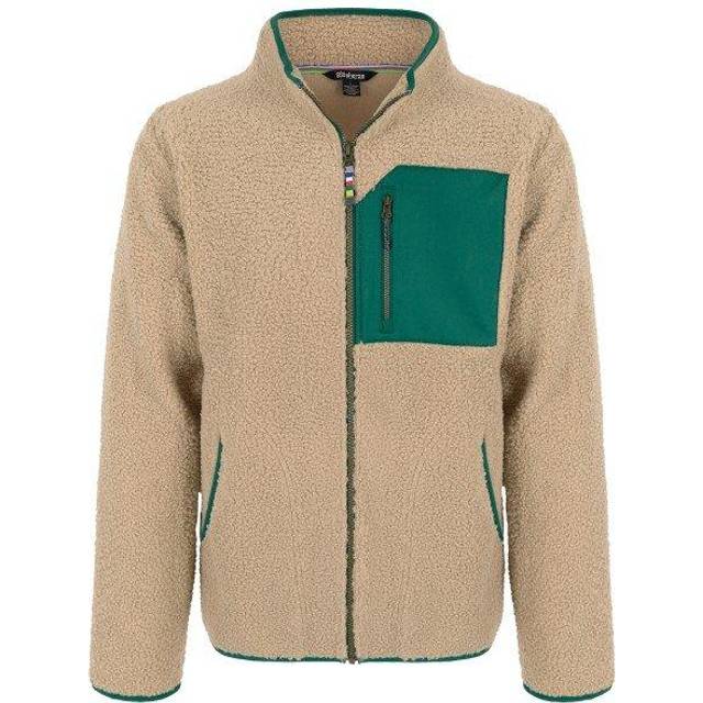Men's Sherpa Adventure Yatri Full Zip Jacket - Cream - Size XXL - Fleece