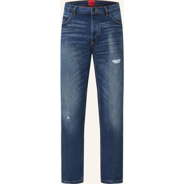 Hugo Boss Men's 634 Tapered-Fit Jeans - Navy - Size: 33/30