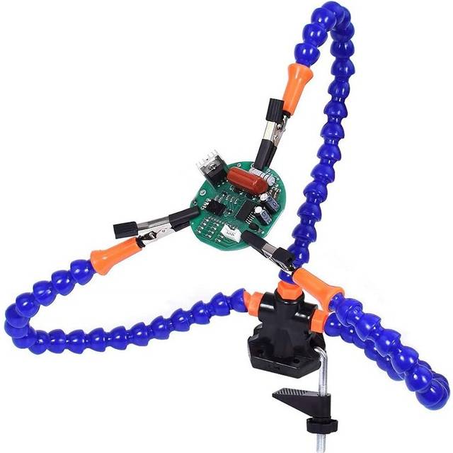 Bench Work Bench Vise Welding Table with 3 Flexible Arms Soldering