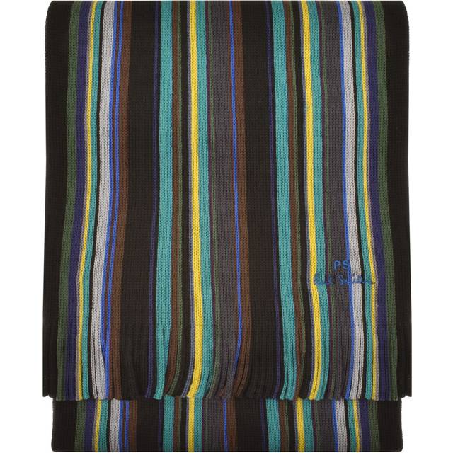 Paul Smith, Accessoarer, Herr, ONE Size, Randig ullscarf i blått - multicolor (ONE SIZE)