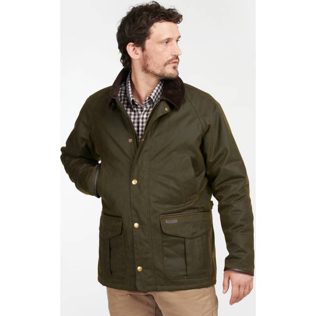 Barbour Stratford Wax Mens Jacket - Green - Size Medium