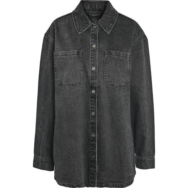 Noisy May Overgangsjakke NMALVA - Black Denim