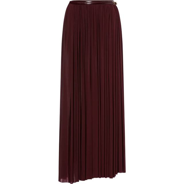 Philosophy Di Lorenzo Serafini - high-waisted pleated skirt - women - Viscose/Spandex/Elastane - XS - Brown