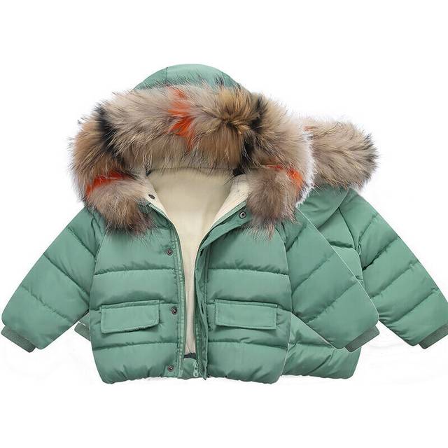(Green, 1-2 Years) Baby Kids Girls Coat Jacket Padded Puffer Warm NEW