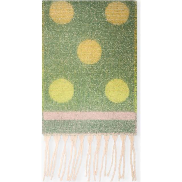 Circle Green Scarf - One Size
