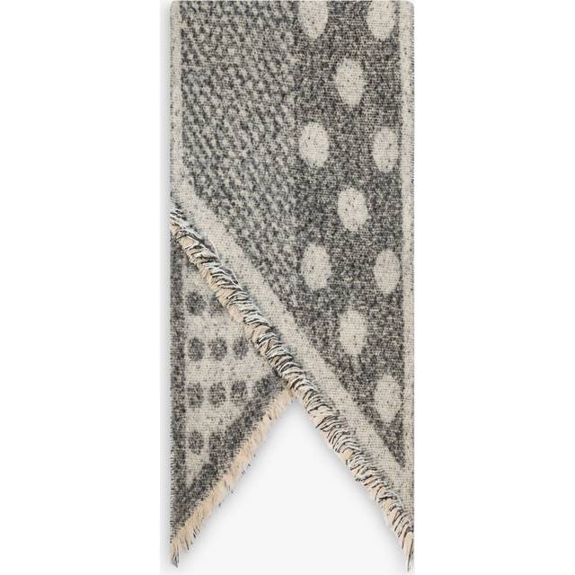 Polka Dot Black Scarf - One Size