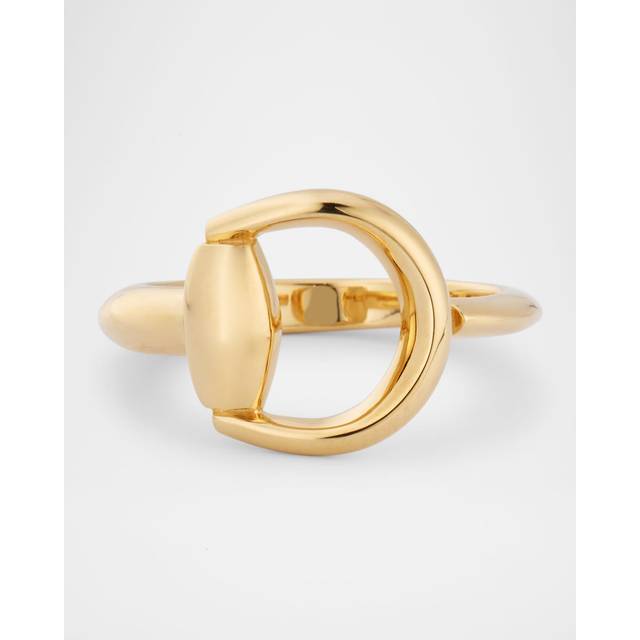 Gucci Womens Yellow Gold Horsebit 18ct Yellow-gold Ring O-p - YELLOW GOLD