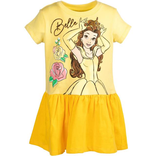 Disney Princess Belle Little Girls French Terry Dress Princess Belle Y