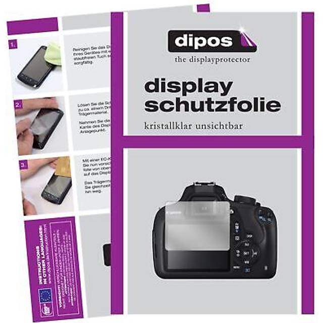 2x screen protector for canon eos 1200d protection crystal clear dipos