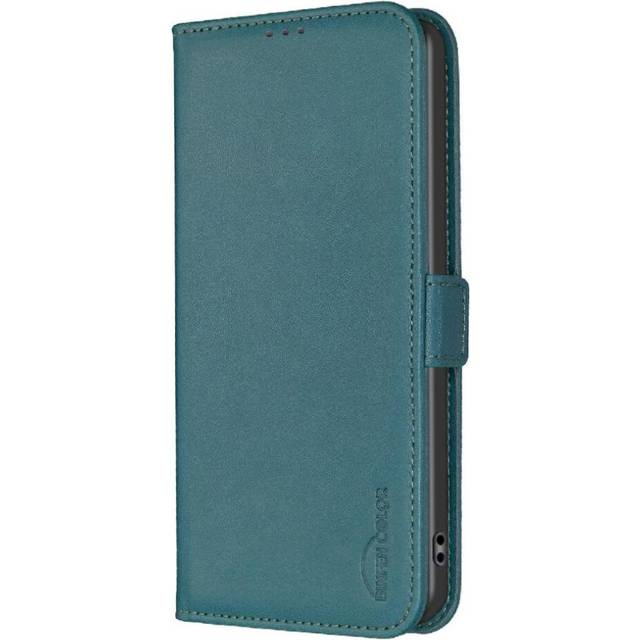 (Green) Flip Case for Samsung Galaxy A12 Kickstand Magnetic Shockproof Tpu Inner Shell Card Slots Holder Pu Leather Wallet