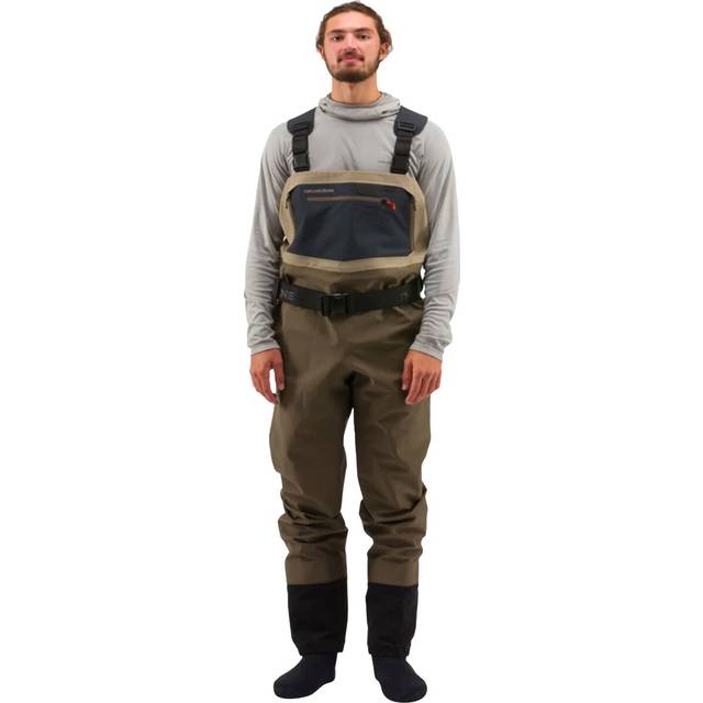 Grundns prsaky mens boundary stockingfoot wader stone/otter - medium 42-44,5