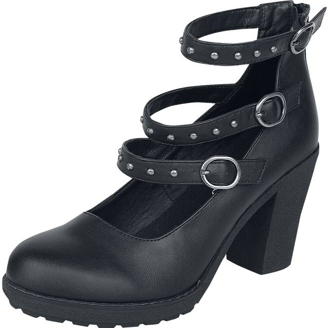 Gothicana by EMP - Gothic High Heel - High heels with straps and rivets - EU37 to EU41 - for Women - black