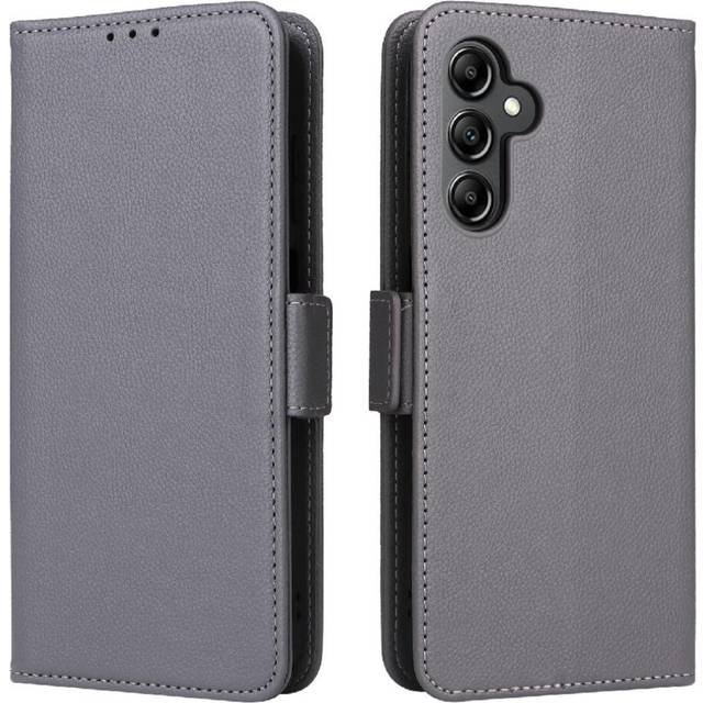 (Gray ) Case for Samsung Galaxy A15 4g/5g Wallet Card Slots Holder Side Buckle Pu Leather Magnetic