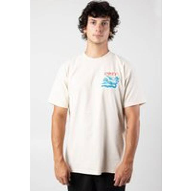 Obey - Peace Delivery Dove Cream - T-Shirt - beige - L - 100% Cotton,Jersey