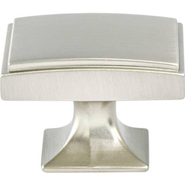 1.562 in. Hearthstone Knob with Long Brushed Nickel