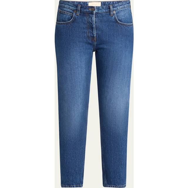 Riaco Mid-Rise Straight-Leg Ankle Jeans - INDIGO - 26