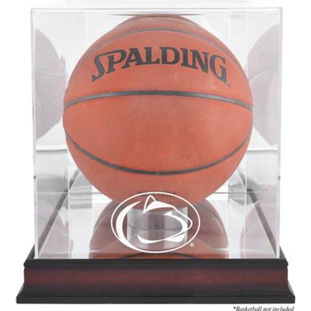 Penn State Nittany Lions Mahogany Antique Finish Basketball Display Case with Mirror Back