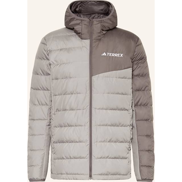 Terrex Multi Light Down Hooded Jacka - Charcoal Solid Grey / Charcoal