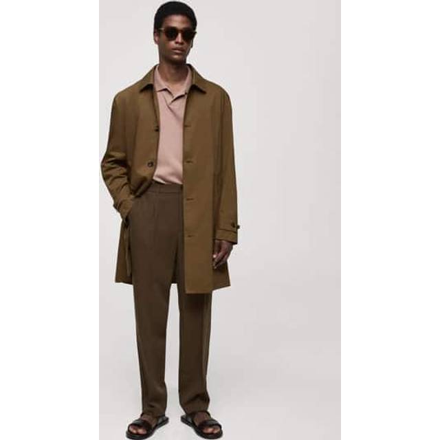Mango – Beige, klassisk trenchcoat-Naturlig