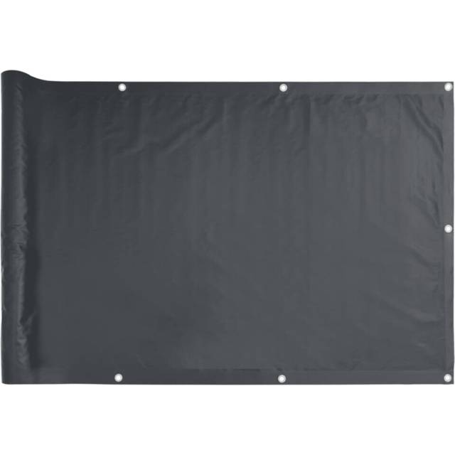 Balcony Privacy Screen Anthracite 400x75 cm pvc Vidaxl