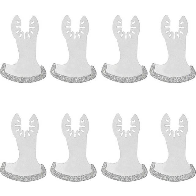 8 Pcs Oscillating Multi Tool Diamond Segment Swing Grit Grout Blades for Cutting Wood Tools