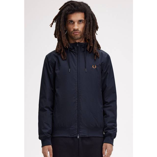 FRED PERRY The Hooded Brentham Jkt |Marinblå |L