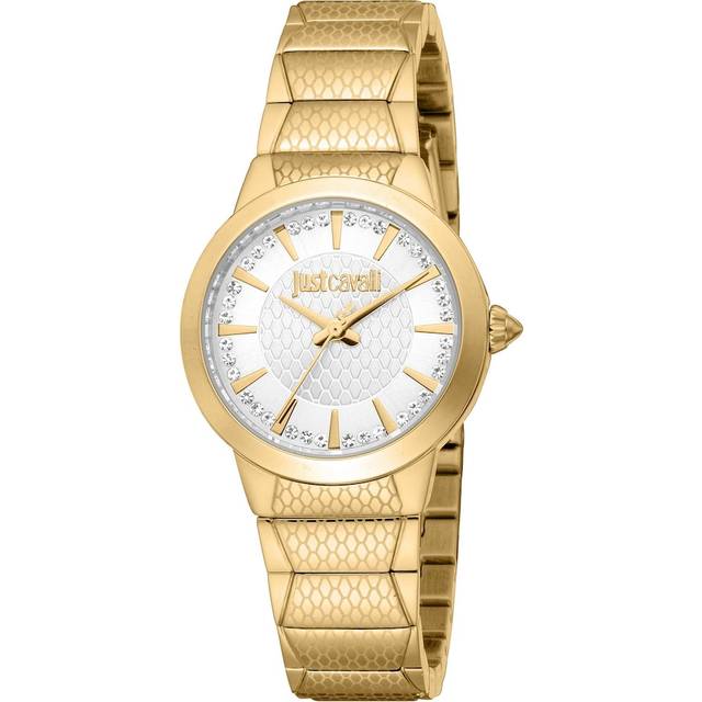 Roberto Cavalli Womens Women Stainless Steel Gold Color Watch - One Size