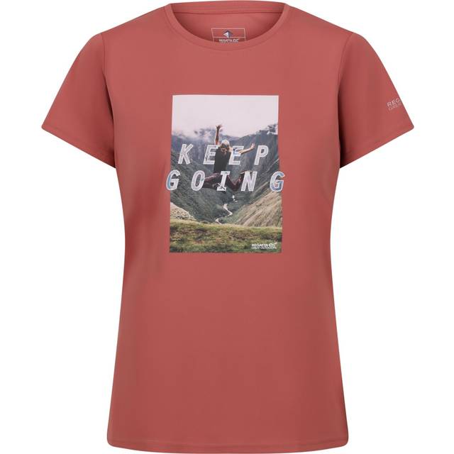 (18 UK, Terracotta) Regatta Womens/Ladies Fingal VII Keep Going T-Shirt