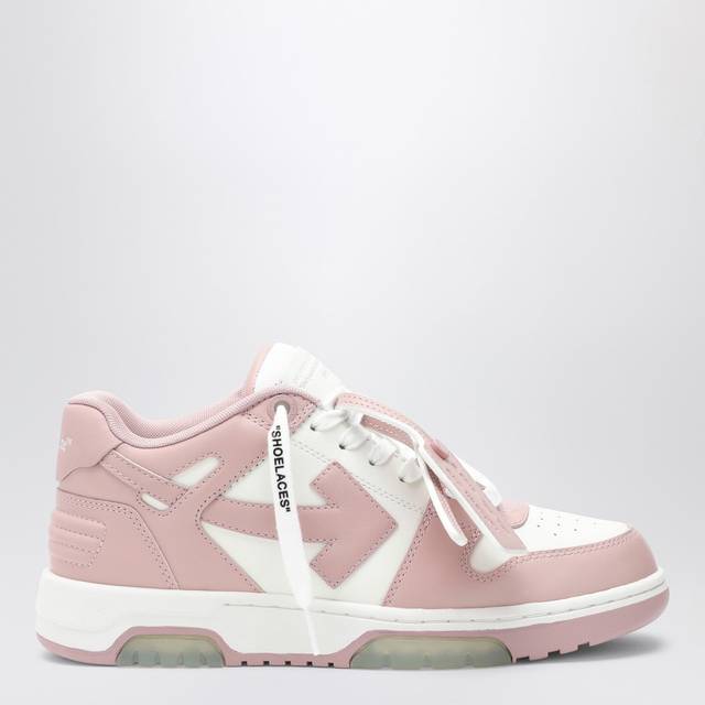 Off-White White & Pink Out Of Office Calf Leather Sneakers - White Pink - IT 36.5