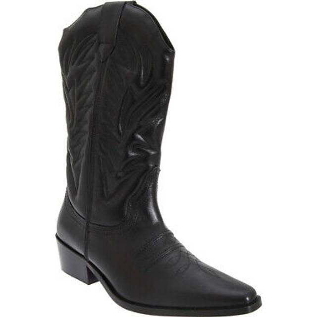 (11 UK, Black) Woodland Mens High Clive Western Cowboy Boots