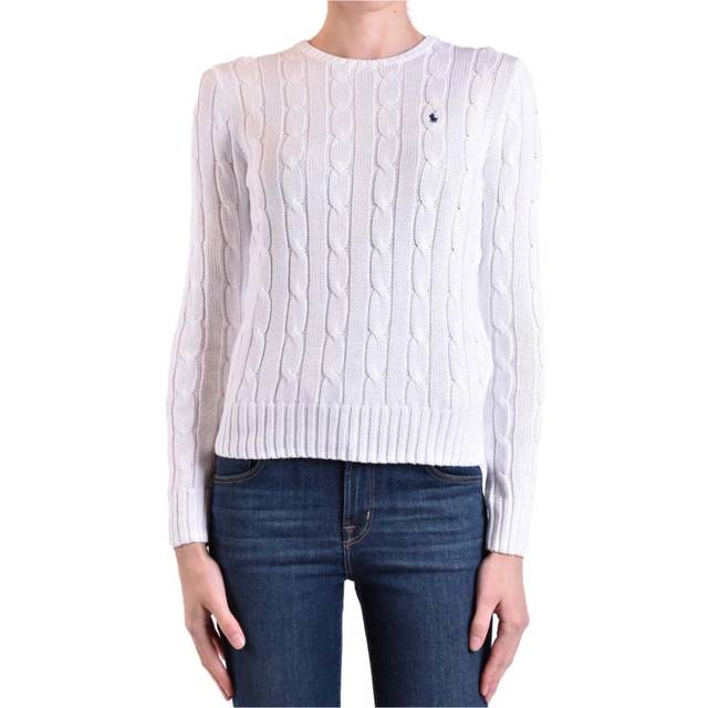 Polo Ralph Lauren, Stickade tröjor & koftor, Dam, XS, Stiliga Sweaters för varje tillfälle - white (XS)