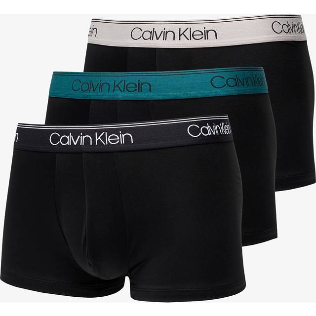 Calvin Klein Three-Pack Micro Stretch-Jersey Low Rise Trunks - L - Multi