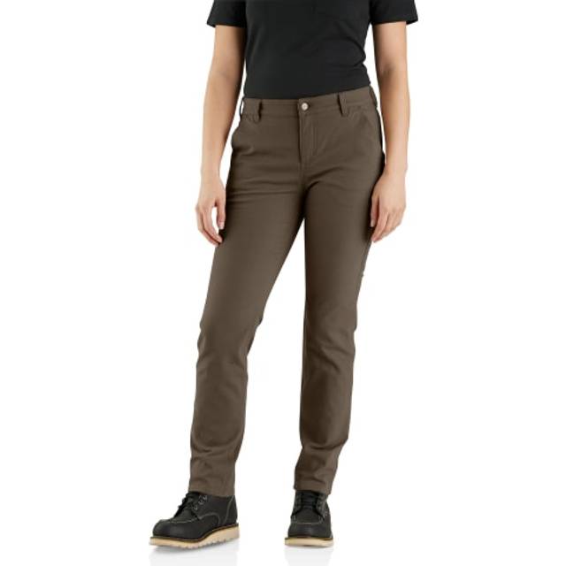 Carhartt Women's Rugged Flex Relaxed Fit Canvas Work Pant  Tarmac