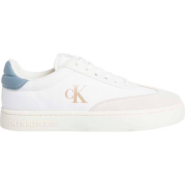 Calvin Klein, Sneakers, male, White, 9 UK, Casual Trainers for Everyday Wear