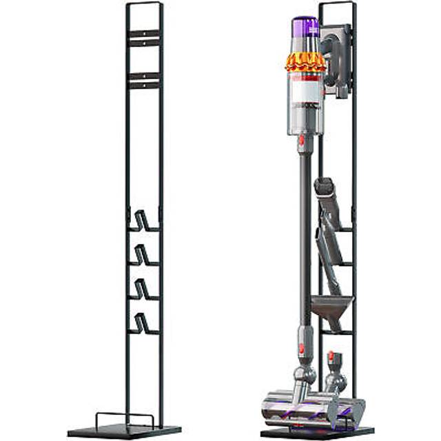 vhbw Förvaringsstativ kompatibel med Dyson DC58, DC59, DC62, DC74, V10, V11, V11 Outsize, handhållen dammsugare, mörkgrå