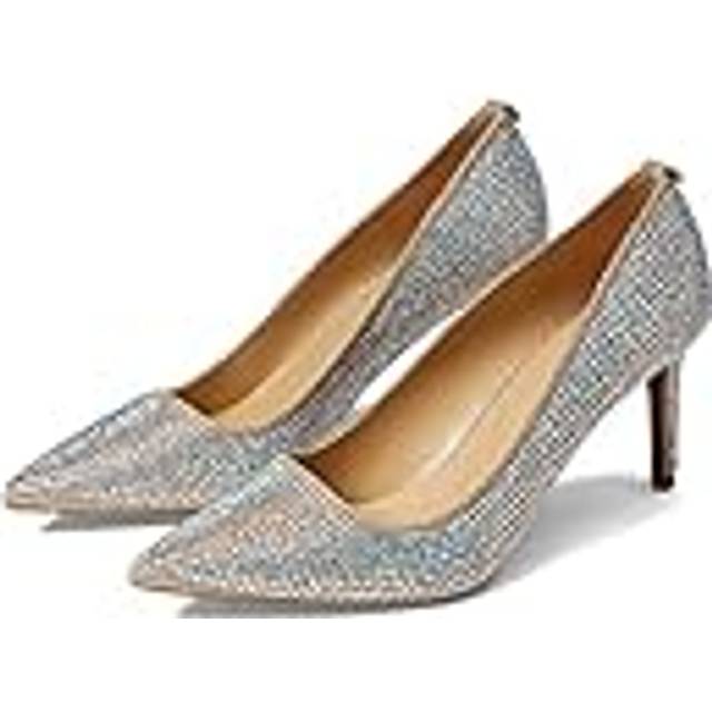 MK Alina Flex Glitter Chain-Mesh Pump - Gold - Michael Kors