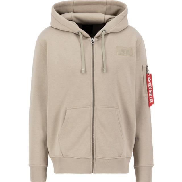 Zip-up hoodie Alpha Industries Back Print - Beige - XL