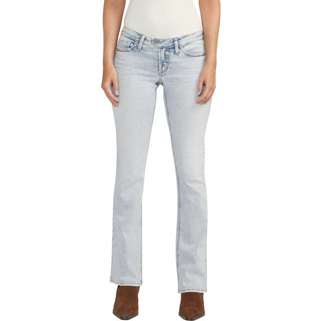 Silver Jeans Co. Women's Tuesday Low Rise Slim Bootcut Jeans  Light Wash ECF150