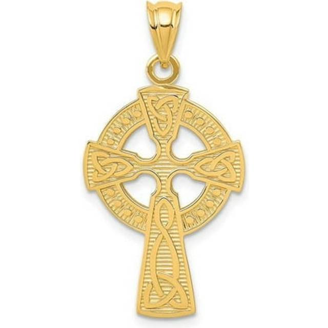 17 x 33 mm 14K Yellow Gold Celtic Cross Pendant