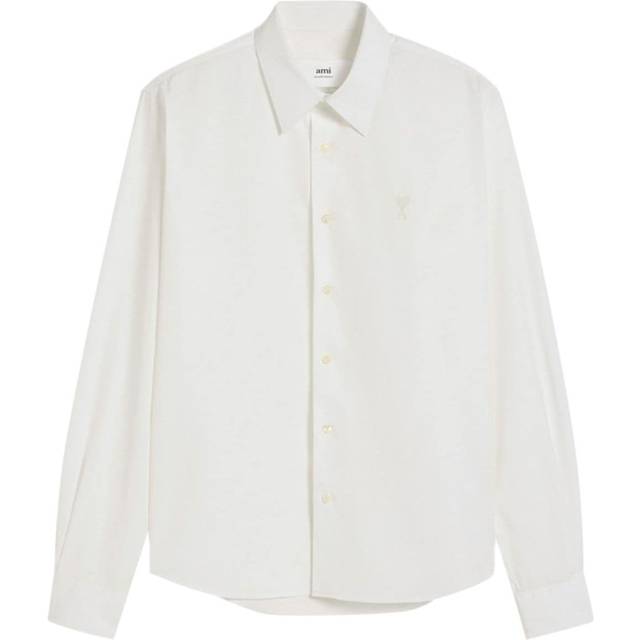 AMI Paris - Ami de Coeur cotton shirt - men - Cotton - 39 - White