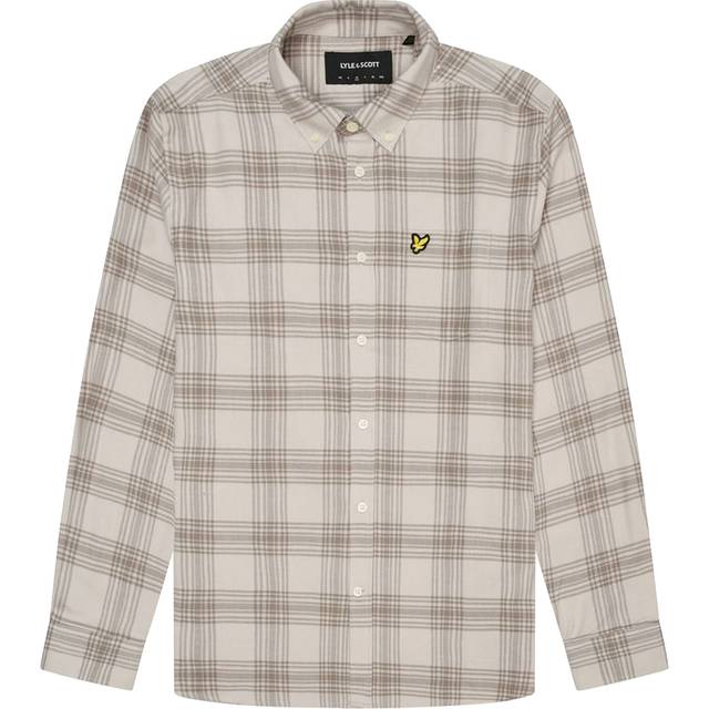 Lyle And Scott Check Flannel Shirt Brown