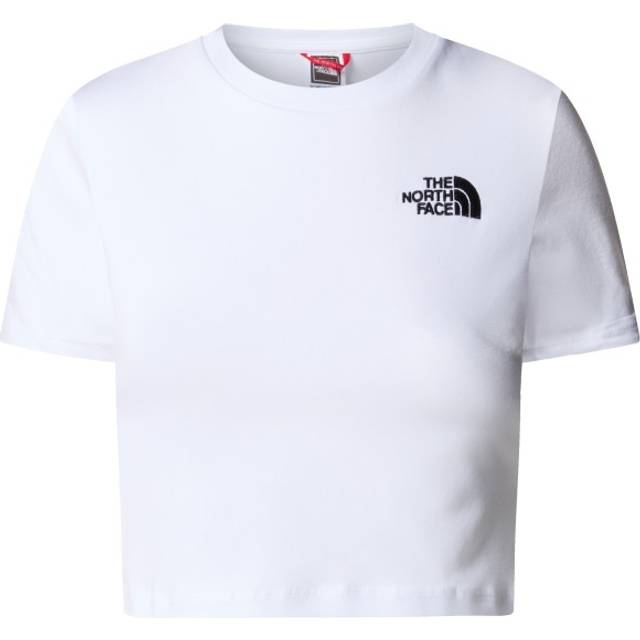 The North Face - Women's Crop S/S Tee - T-shirt size XXL, white