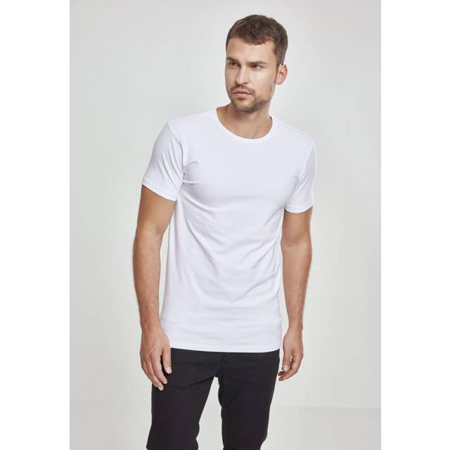Urban Classics T-Shirt - Fitted Stretch Tee - S to XXL - for Men - white