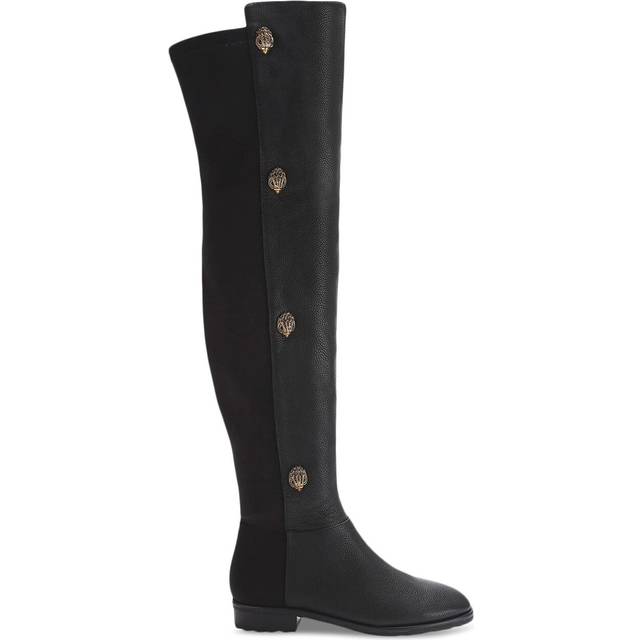 Kurt Geiger London Women's Boots Black Flat Leather Shoreditch