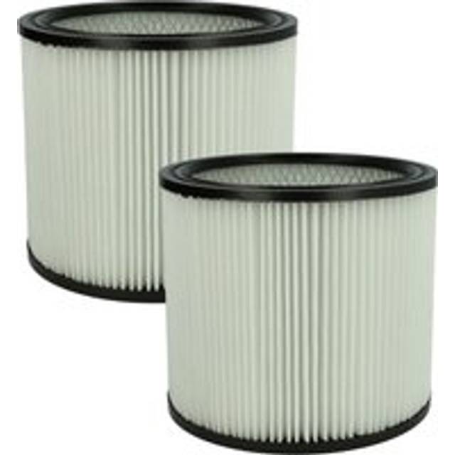 Set 2x Replacement Filters compatible with ShopVac Ultra 60 Inox Vacuum Cleaner - Cartridge Filter - Vhbw